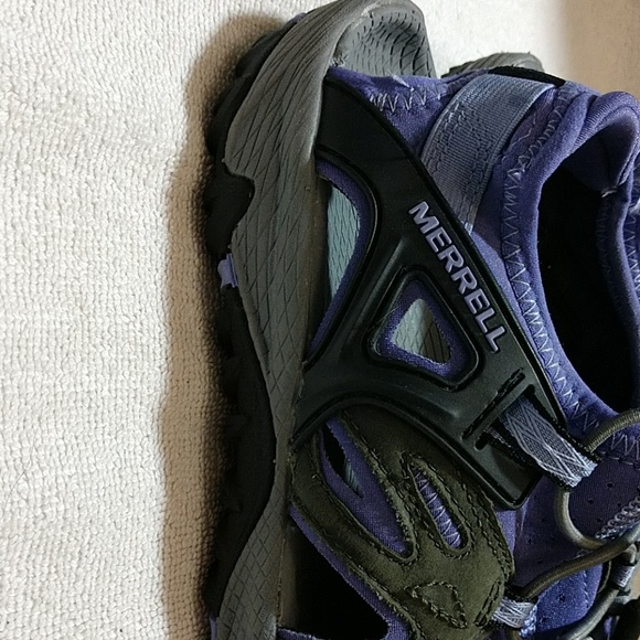 Merrell All Out Blaze Vibram Hiking Shoes Purple - Picture 7 of 8